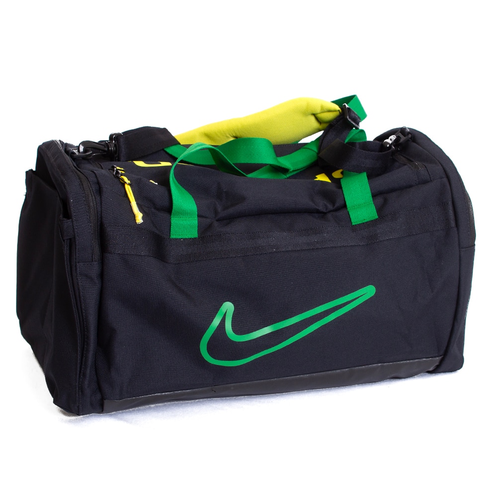 Classic Oregon O, Nike, Black, Duffel, Polyester, Accessories, Unisex, Green strap, 766515